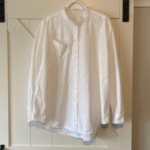 Power of My People Wayward Fit Shirt, White Oxford, Size 3X